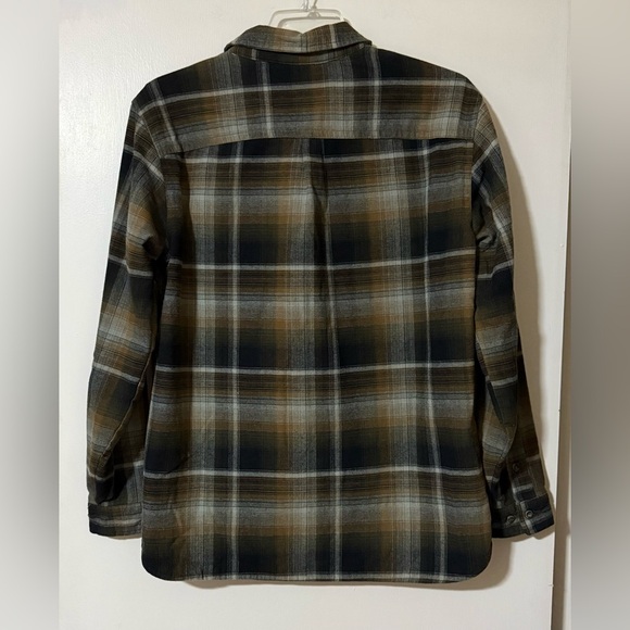 Men's Plaid Shirt Jacket - Black and Brown - Picture 5 of 6